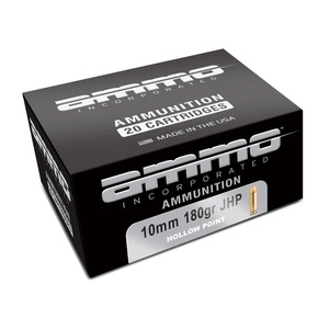 Ammo Inc Signature Defense 10mm 180 Grain Jacketed Hollow Point Bullet 20 Round Box 