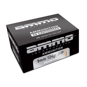 Ammo Inc Signature 9mm 124 Grain Jacketed Hollow Point 20 Round Box 