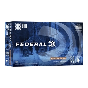 Federal Power-Shok .303 British 150gr Soft Point 20rd