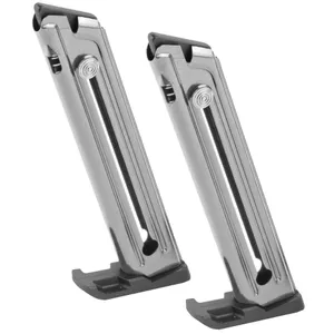 Ruger Magazine 22LR 10Rds Fits Ruger MK IV 22/45 2 Pack E-nickel Finish 