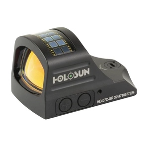 Holosun Technologies 407C-GR-X2 Green Dot 2 MOA Side Battery Solar Failsafe 