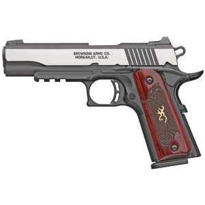 Browning 1911-380 Black Label Medallion Pro 380ACP 4.25" Barrel 8Rds Black and Silver