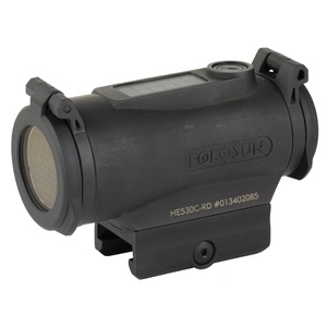 Holosun Technologies 530C, Red Reticle 2MOA Dot with 65MOA Circle Quick Disconnect Mount Fits 1913 Picatinny Rail Titanium Housing Three Different Reticles Solar Failsafe Black