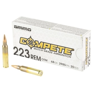 Ammo Inc Compete 223 Remington 68 Grain Open Tip Match Bullet 20 Round Box 