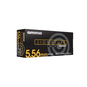 Ammo Inc Signature Target M193 556NATO 55 Grain Full Metal Jacket Bullet 20 Round Box 