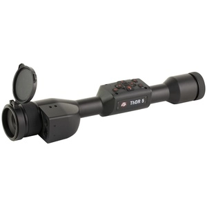 ATN Corp THOR 5 LRF Thermal Rifle Scope 3-12X19mm 30MM Main Tube 320x240 Sensor Resolution Multiple Reticles Matte Finish Black Integrated Laser Range Finder 