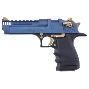 Magnum Research Desert Eagle L5 .44 Magnum 5" PVD Finish Carbo Blue Slide Black Aluminum Frame 8 Round