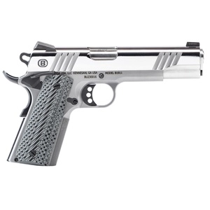 Bersa B1911 .45 ACP 5" Barrel Polished Stainless Steel Black Trim Tritium Front Sight 8 Round