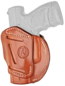 1791 Gunleather 3-Way IWB/OWB Holster Size 3 Classic Brown Ambidextrous Fits Glock 26