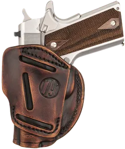 1791 Gunleather 3-Way IWB/OWB Holster Size 1 Vintage Leather Ambidextrous Fits 1911 3-4"