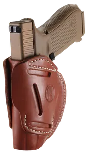 1791 Gunleather 3-Way IWB/OWB Holster Size 5 Classic Brown Ambidextrous Fits Glock 17 and S&W M&P